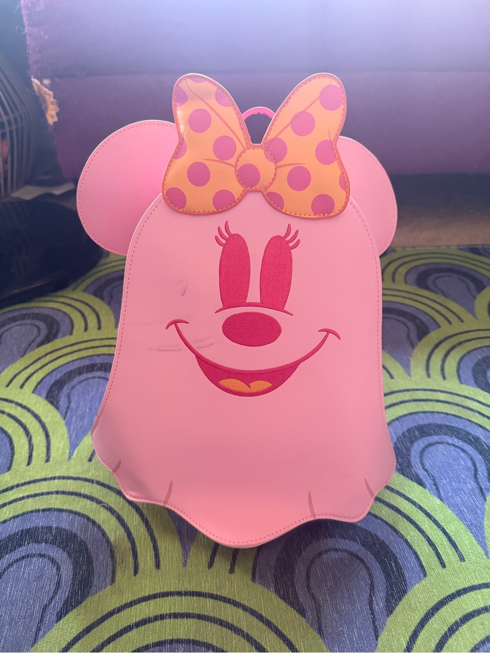 Loungefly Pink Minnie Mouse Backpack Glow in the Dark